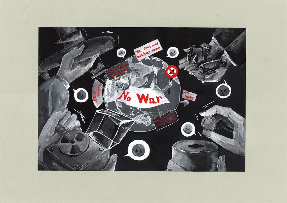 小４ 田中 咲真さん ごみしょり場は大変だ