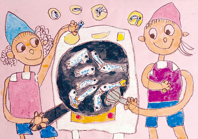 小１ 藤本 一吹さん きもちよかった水あそび