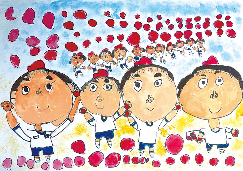 小２ 藤井 澪菜さん きんちょうしたけどうまくひけたよ