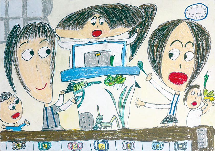 小４ 田中 咲真さん ごみしょり場は大変だ