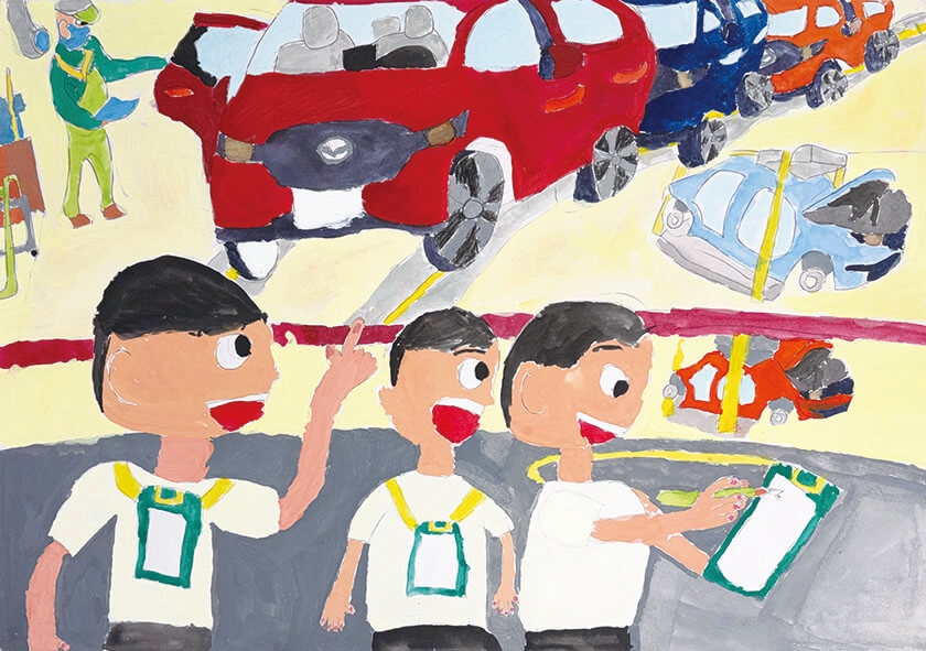 小５ 桝田 夏輝さん 社会見学の思い出